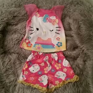 Hello Kitty 2 piece shorts & top outfit, 3T